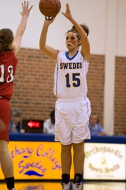 Sophomore Rhys Pihl led the Swedes with 26 points in Thursdays win over #1 Sterling